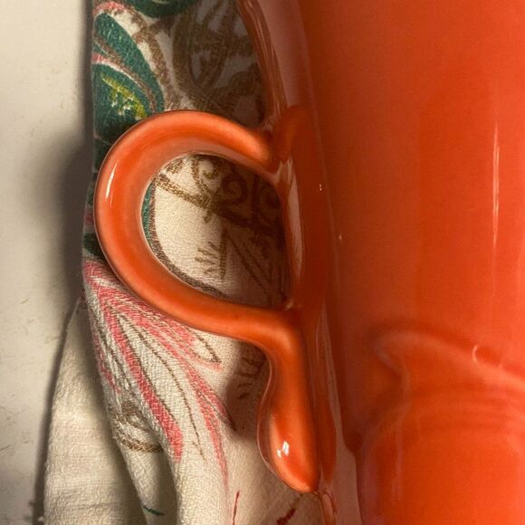 Fiestaware Rare Retired Persimmon Pedestal Mug - Picture 7 of 7